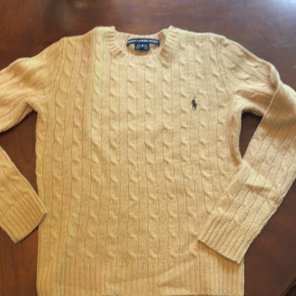 Beige Lambs wool Ralph Lauren sweater.